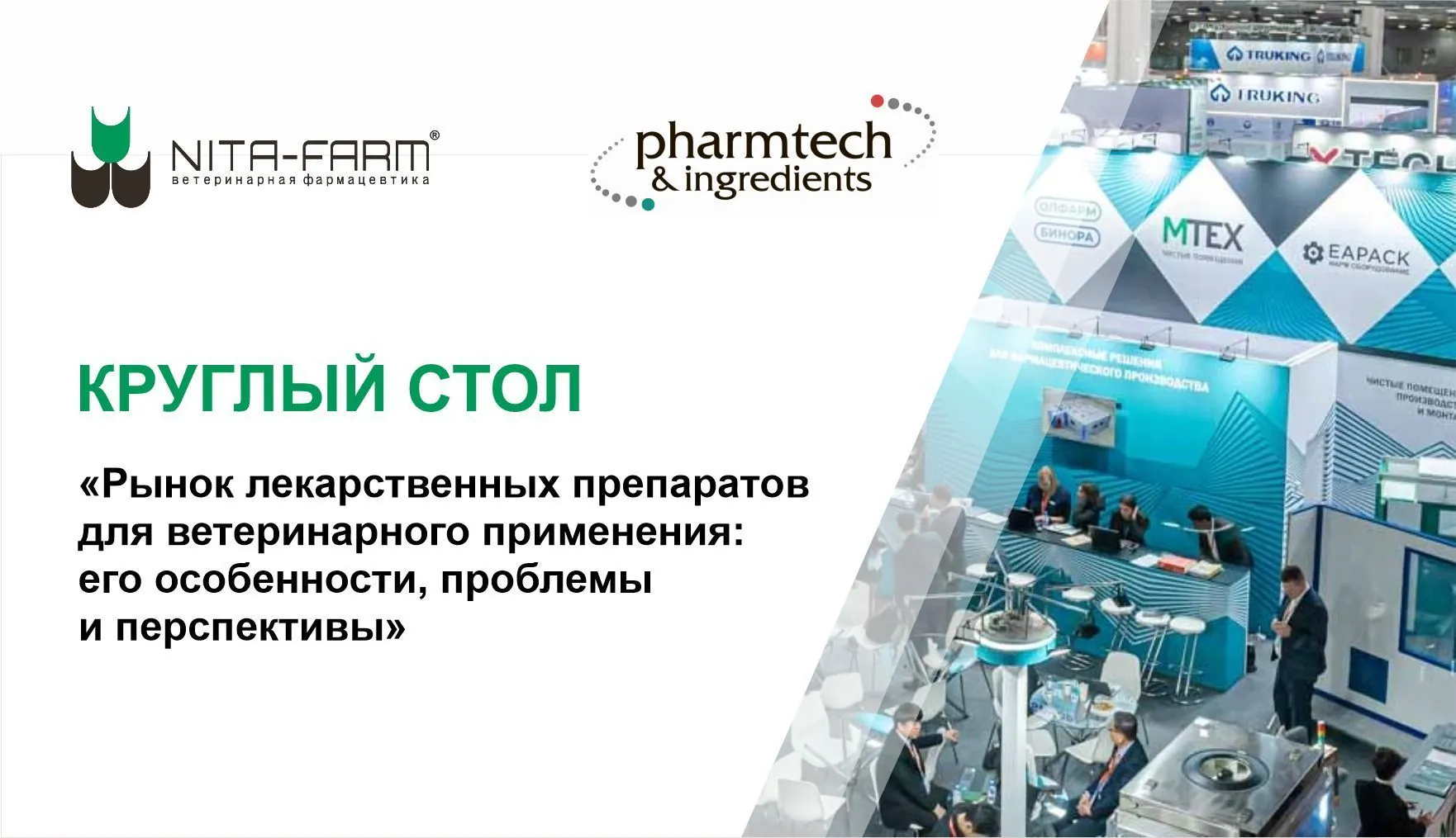 НИТА-ФАРМ примет участие в круглом столе на «Pharmtech &amp; Ingredients — 2024» НИТА-ФАРМ