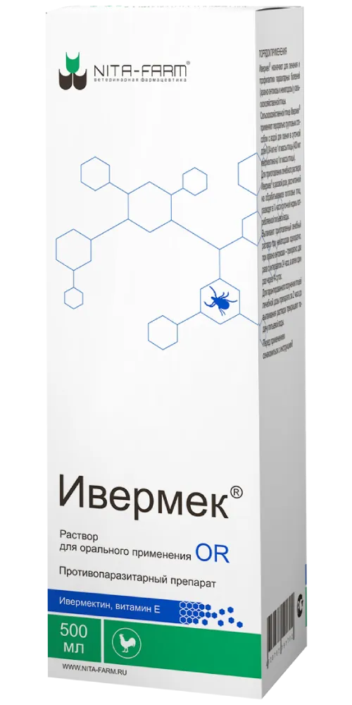 Эффективность применения препарата Ивермек OR против красного куриного клеща