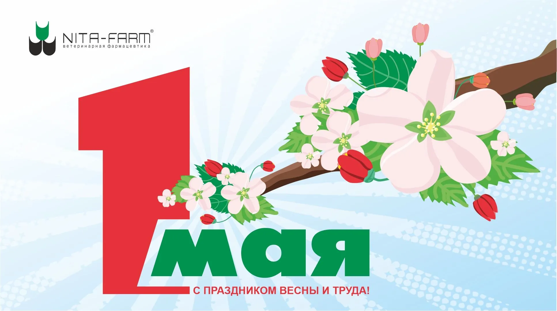 Поздравляем с праздником Весны и Труда! НИТА-ФАРМ